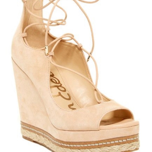 Sam Edelman Harriet Lace up Wedges - Picture 3 of 9